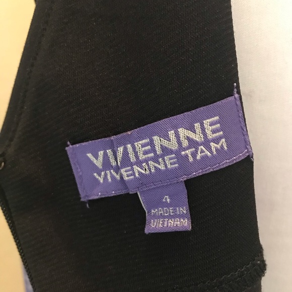 NWT Vivienne Tam black knit sheath dress - Picture 4 of 4